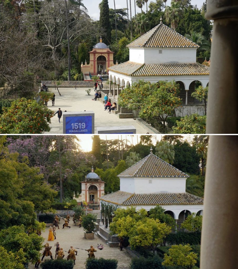 Jardin du palais de l'Alcazar et ceux de Dorne