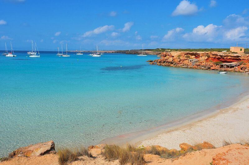 plage Cala saona à Formentera
