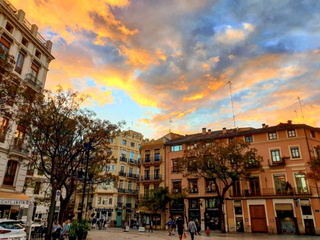 Coucher de soleil sur Valencia