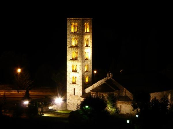 église de nuit de Taull
