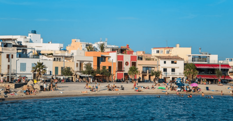 Maison vue sur la plage à Palma de Majorque